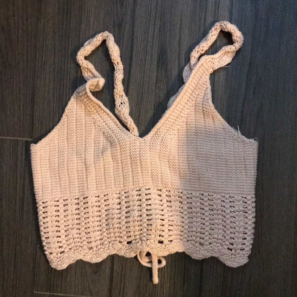 Elegant Pink Knit Women's Top